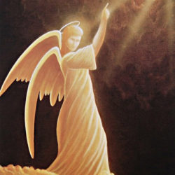 guiding angel lithograph