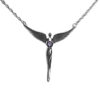 Birthstone Angel Necklace© Sapphire - Lavaggi Fine Jewelry