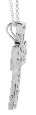 Living Vine Cross (Black Mother of Pearl) - Lavaggi Fine Jewelry