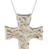 Living Vine Cross (White Mother of Pearl) - Lavaggi Fine Jewelry