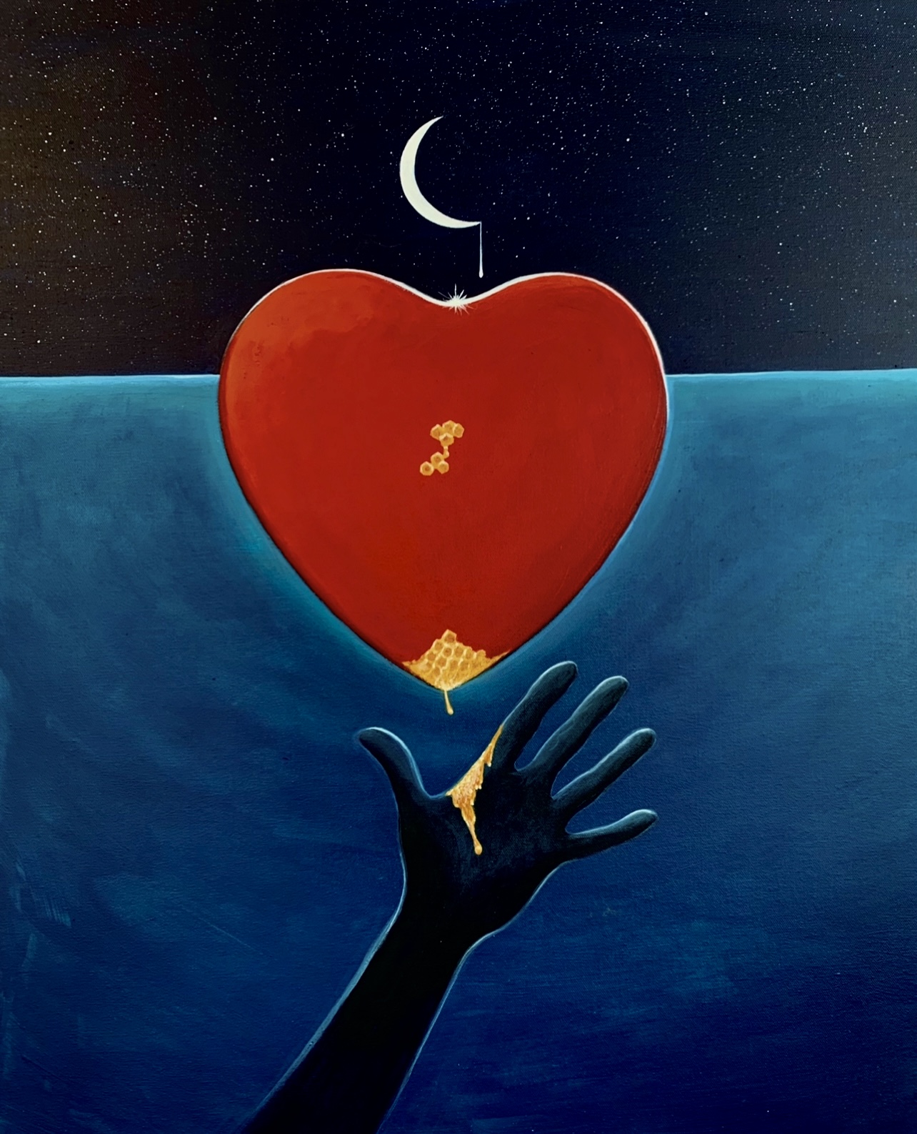 SWEET NECTAR OF LOVE (24"X30)